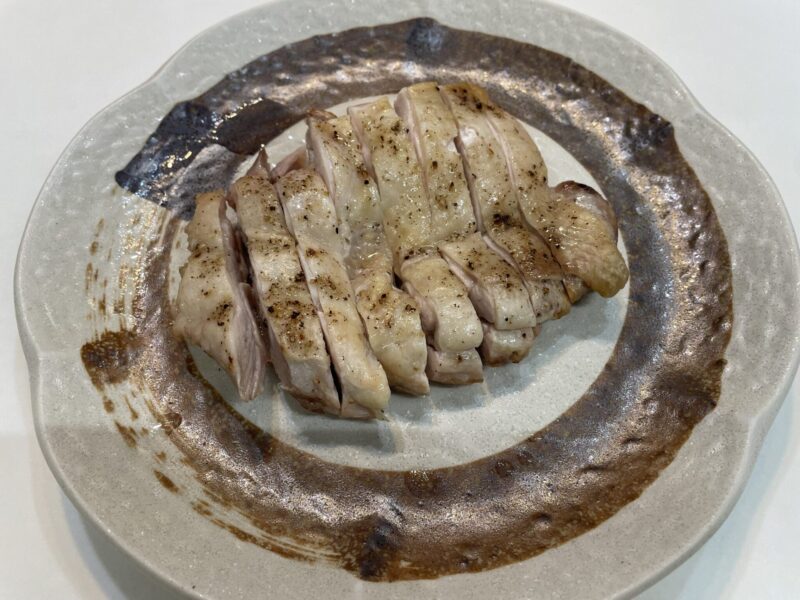 ヘルシオのまかせて調理で、冷凍の状態から焼いた鶏もも肉